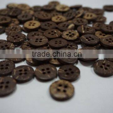 Four Holes Fashionable Coconut Shell Button Size 22L