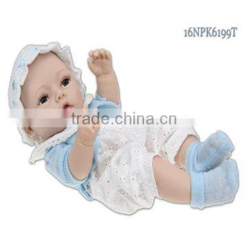 16inch new born baby vinyl doll silicone vinyl love doll