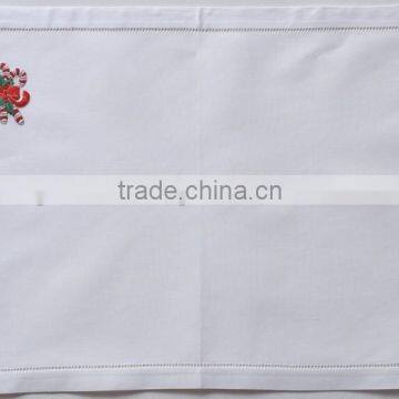 Hand embroidered cotton placemat-design 45