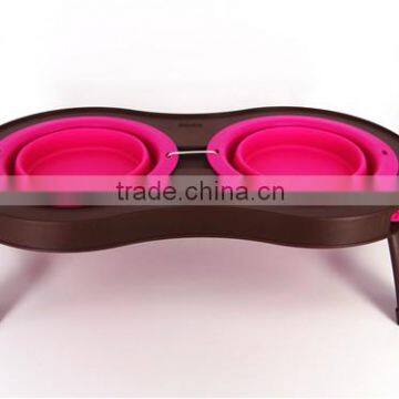 flexible bowls silicone pet bowl silicone passed FDA collapsible silicone bowls