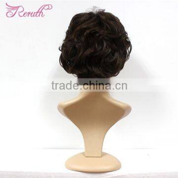 cheap short female wig fashion hair cuts natural black color bob wig