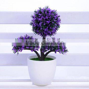 cheap mini artificial flower pot bonsai