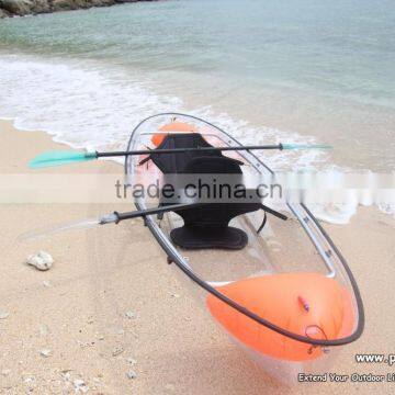 SUN LIFE 2 passengers kayak transparente with 2 paddles,2 seats and 2 airbags.