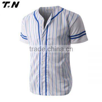 Cheap stripe baseball jerseys satin baseball jerseys