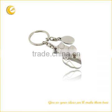 Zinc alloy coach keychain