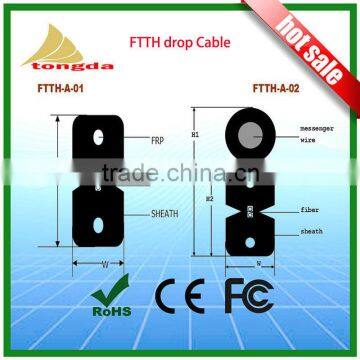 Self-support Steel 1.2mm Drop wire cable FTTH G657A LSZH