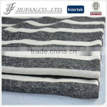 Jiufan Textile Knitting Fabric Supplier T/R Fabric Hachi Plain Yarn Dyed Stripe