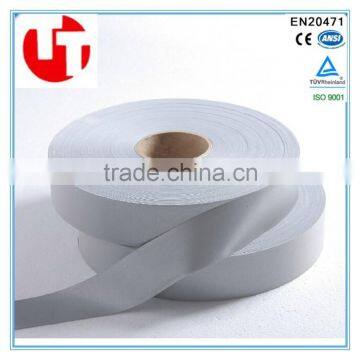 EN ISO 20471:2013 Custom Printed grey warning reflective stripes for sew on safety clothing