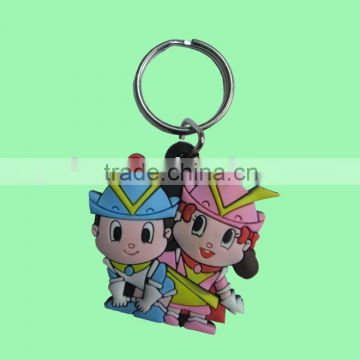 3D cartoon rubber keychain