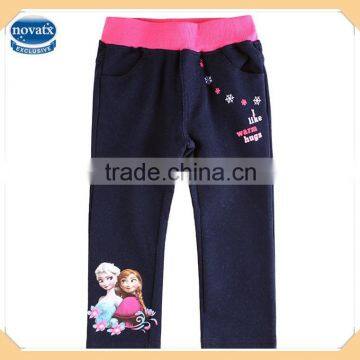 (G5490D) fresh stock girls trousers Elsa and Anna printed frozen pants