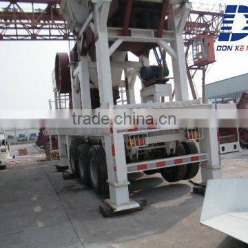 China hot sale high capacity mobile stone crushing line