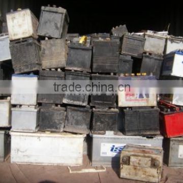 Drained Lead Car Battery Scrap