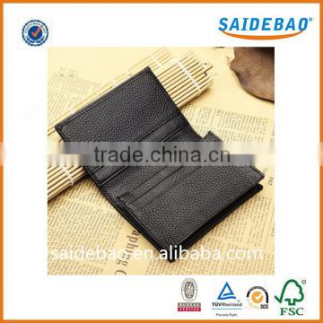 Cowhide Grain Leather Name Card Holder, hot sale high quality leather card holder,can keep 30-50 name card and 4 ID card slots                        
                                                                                Supplier's Choice