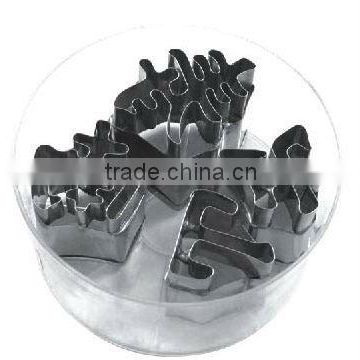 stainless steel custom letter shaped cookie cutters