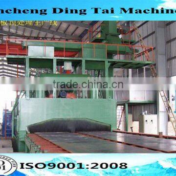 Dafeng steel plate clean machine/shot blasting machine