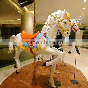 2014 classic carving FRP horse decoration for amusement park