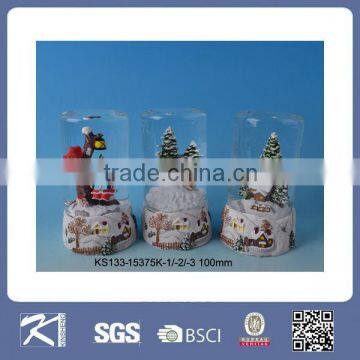 Kinsheng Hot Selling Polyresin Beautiful Ball Hanging Decoration glass bottles