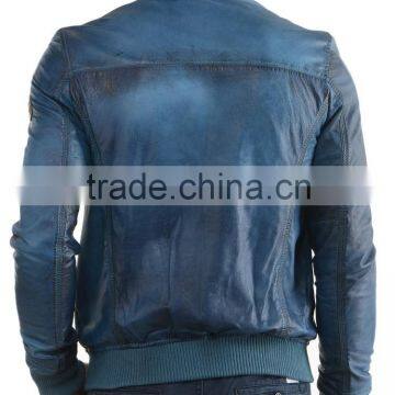 Classical Mens Classic Leather Jacket Fashion 2016 photo-2