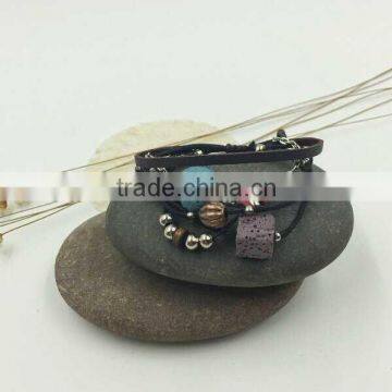 bob trading custom volcanic lava rock stone bracelet wonderful ruby crystal natural gemstone beads