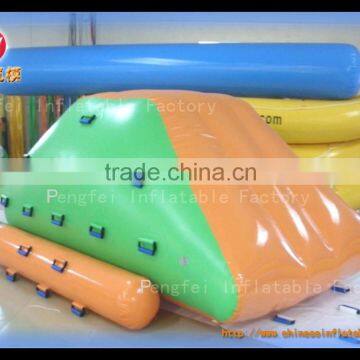 floating pvc tarpaulin inflatable iceberg, funny inflatable toy game