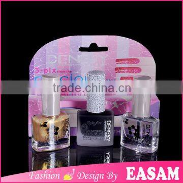 3pcs/set crack nail polish set,hot crack nail lacquer set