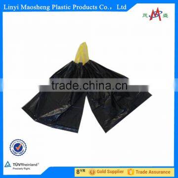 black transparent Plastic drawstring PE trash/garbage bags on roll of high quality with factory price                        
                                                Quality Choice