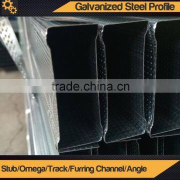 Galvanized Steel Profile/Q195 Steel Profile/Stub/Omega/Track/Furring Channel/Angle