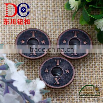 Ecofriendly Antique Copper Double Pin Jeans Button Denim Button photo-6