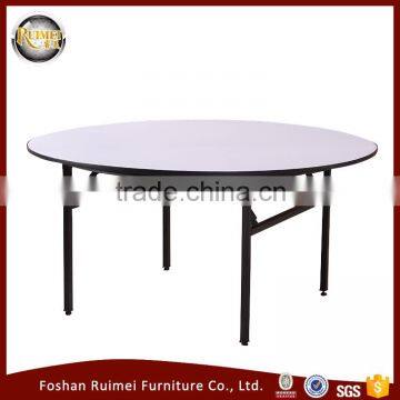 Hot selling good quality furniture round dinning restaurant banquet folding table