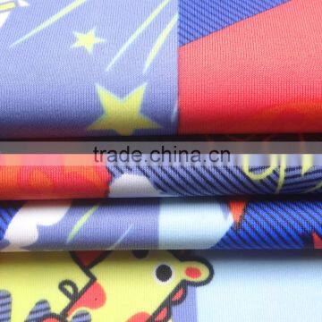 Cartoon 4 Way Stretch Lycra Spadex Giraffe Print Fabric photo-5