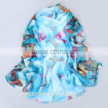 Women's Lady Bohemia chiffon soft scarves Long Wraps Shawl Beach Silk Scarf