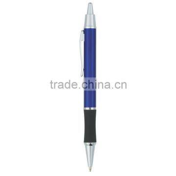 Classic Metal Rubber Grip Pen-Blue