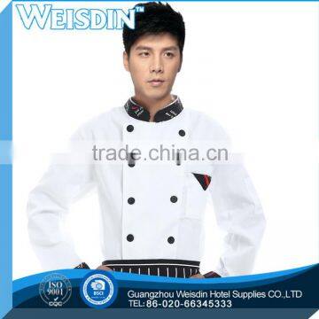 white short sleeves chef's jacket