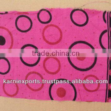 DARK PINK CIRCLE PRINT COTTON FABRICS FOR APPARELS FOR WOMENS GIRLSWEAR HOME TEXTILES MAKING AND MANY USE FOR HOME