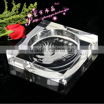 exhibition souvenir gifts glass ashtray custom