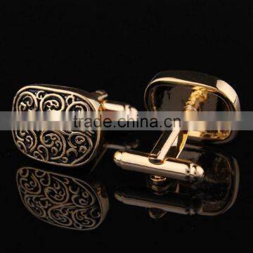 Silver Gold Black Painting Men's Cuff Links Wedding Party Antique Cufflinks for Sale photo-3