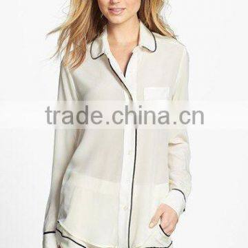 2015 Summer Ladies Silk Sleepwear New Fashion Girls Beauty Silk Pajamas photo-6