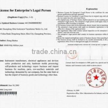 Business License for Enterprise's Legal Person