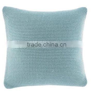 BELL POINT AQUA KNIT THROW PILLOW