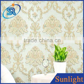 european classic interior luxury non-woven wallpaper gorgeous floral pattern wallpaper living room 3d wallpaper