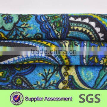 printed polyester velvet fabric in knitting fabric