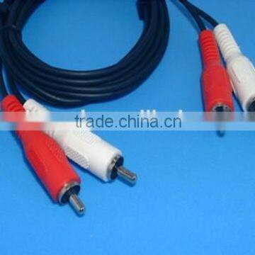 Audio Stereo Cable 2 RCA male to 2 RCA male Left and Right