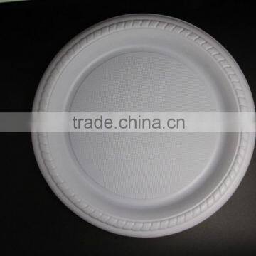 New style 7' round shape PS plastic small dinner plate