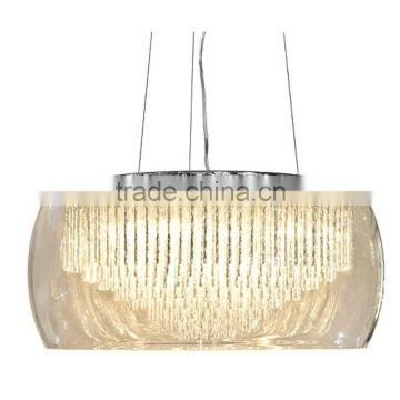 10.10-5 a truly stunning effect shimmers beautifully Glass Shade Contemporary Chandelier Ceiling Light