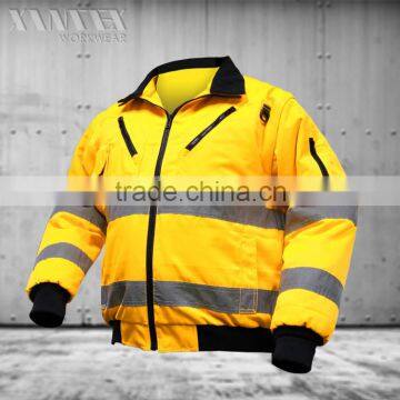 Mens EN471 3 in 1 high visibility workwear jacket