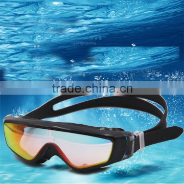 New UV protective silicone competitive swim goggles with adjustable strap