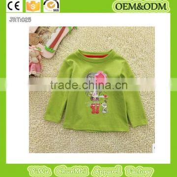 children kids long sleeve t shirt girl t shirts spring tops tee boys and girls t shirt new green pure color t shirt