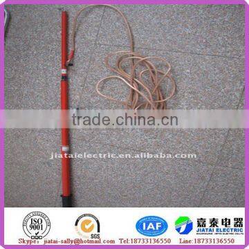 telescopic discharging rod