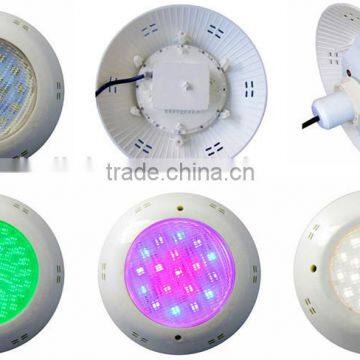 CE RoHS ErP Certified Wall Surface Mounted SMD5730 LED Par56 Swimming Pool Lamp 12W Warm White Color 3000K ABS Plastic Housing