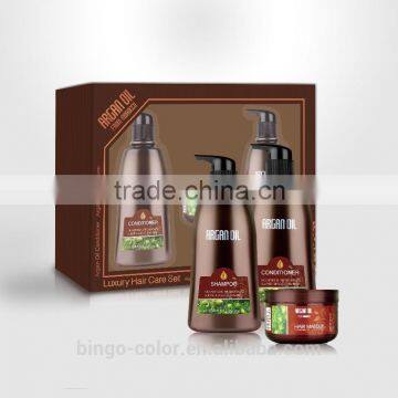 2016 Newest Christmas Gift Set Sulfate Free Argan Oil Shampoo Conditioner Hair Masque Set